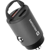 Swissten NANO Smartphone Black Cigar lighter Fast charging Auto