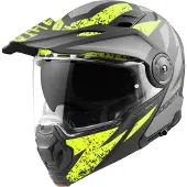 Bogotto FG-102 Safari Fiberglass Enduro Casque Noir Gris Jaune Taille 2XL