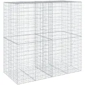 vidaXL Gabion avec couvercle 200x100x200 cm Fer galvanisé