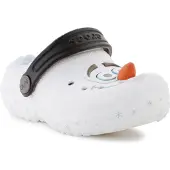 Crocs Chaussures ouvertes 'Frozen Olaf Classic' bleu clair / chocolat / orange / blanc