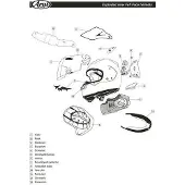 Arai Renegade-v Helmet Front Air Vent Argenté