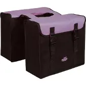 Polydaun Sacoche vélo Greenlands - Double sacoche vélo - 34 litres - Noir-Violet