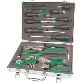 BRÜDER MANNESMANN Jeu d'outils de 24 pièces dans une mallette en aluminium