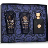 Versace Pour Homme Dylan Blue Eau de Toilette, 50 ml + Baume après-rasage 50 ml + Gel douche, 50 ml