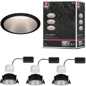 Paulmann LED à encastrer Cole, set de 3 lampes