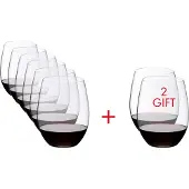 Riedel - Verre à vin "O" pour Cabernet/Merlot, modèle tumbler, capacité 63 cl, coffret avantageux - Achetez 8, payez 6