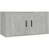 vidaXL Armoire TV murale gris béton 80x34,5x40 cm