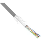 InLine 72149 Câble patch Cat.5e, gris, SF/UTP, AWG26 CCA, PVC, 500m