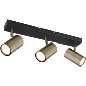 Globo Lighting Projecteur métal noir mat, 3x GU10