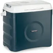 Klarstein Glacière électrique BeerBelly 29 - 29 L, 3 connexions : 230 V, allume-cigare 12 V et port USB, portable, fonction réfrigération et réchauffement, pour voiture, camion, camping, prise, bleu