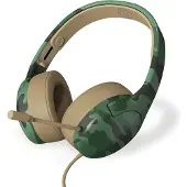 Qware New Orleans Camo Green Qw Gmh-055cgn Over-ear Casque De Jeu Filaire Vert