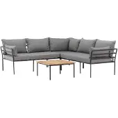 Venture Home Lounge-Set Penh Grau