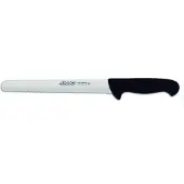 Arcos Couteau de pâtissier couleur - Prof 295025 en acier inoxydable Nitrum et polypropylène noir ergonomique mangue avec lame de 25 cm, vitrine