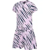 Hummel Robe bleu foncé / marron / rose / blanc