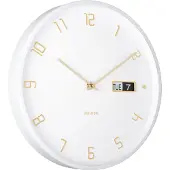 Karlsson - Horloge murale Data Flip - Blanc