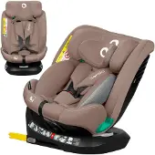 Lionelo Siège auto Bastiaan One i-Size, de la naissance à 12 ans, de 0 kg à 36 kg, Dri-Seat, 360 degrés - Beige Sand