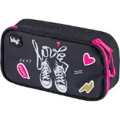 Baagl Trousse à crayons pour les filles - Trousse pour les accessoires d'écriture - Fournitures scolaires Trousse à crayons, porte-plume, trousse pour l'école (baskets)