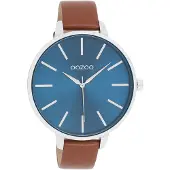 Oozoo Montre marron cuir Timepieces femme Montre à quartz analogique UOC11439