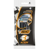 BIC rasoir jetable 3 action pour homme pack de 4