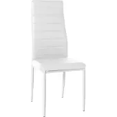 CLP - Chaise de salle à manger Mayfair, blanche. Matériau : similicuir