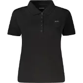 GUESS Jeans Gj Slim Short Sleeve Polo Noir L Femme