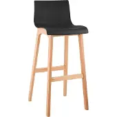 CLP Tabouret de bar Hoover Natura piètement 4 pieds