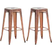 CLP lot de 2 tabourets de bar Joshua