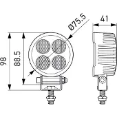 Hella Projecteur de travail 1G0 357 111-002