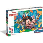 Clementoni Puzzle CLE 104 SuperKolor Mickey et ses amis 25053