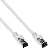 InLine - Câble de raccordement - RJ-45 (M) à RJ-45 (M) - 15,0m - SFTP, PiMF - CAT 8,1 - sans halogène, rond - blanc (78815W)