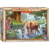 Eurographics Puzzle poneys à fourrure 1000 pièces