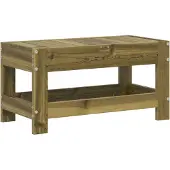 vidaXL Tabouret de jardin 62x30x32 cm Bois de pin imprégné