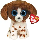 TY 36249 Figurine en peluche Beanie Boos - Muddles le chien, 15 cm de long