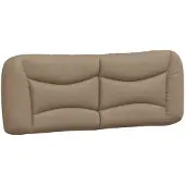 vidaXL Coussin de tête de lit "Hvar" Cappuccino-Brun 140 cm Similicuir