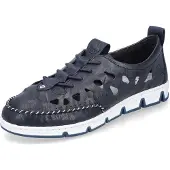 Rieker Chaussure à lacets bleu / marine / blanc