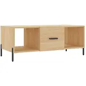 vidaXL Table basse chêne Sonoma 102x50x40 cm Bois composite