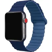Celly Bracelet pour Apple Watch 42/44/45mm Magnétique Bleu