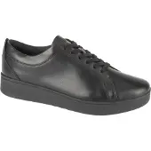 Original Brands Baskets FitFlop Women Rally Sneaker Leather All Black-Taille 40