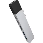 Hyper Station d'Accueil USB-C vers HDMI, Ethernet et USB-A Argent