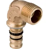 Geberit Equerre de transition Mepla en bronze, avec filetage extérieur 20mmx1/2
