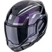 Scorpion EXO Tech Evo Furio casque, noir/violet/argent, XL (60/61)