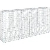 vidaXL Gabion avec couvercle 300x50x150 cm Fer galvanisé
