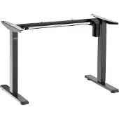 Ergo Bureau réglable en hauteur Bureau assis/debout Bureau ergonomique assis/debout Électrique avec 1 moteur Piétement de table jusqu'à 80kg Table de bureau sans plateau de table