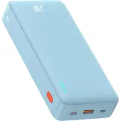 Baseus Airpow, 20 000 mAh, lithium-polymère (LiPo), Power Delivery, 20 W, bleu