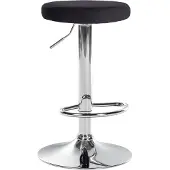 CLP Tabouret de bar Ponte, revêtement en velours vert, piètement chromé