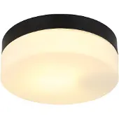 Globo Conception de plafonds Vranos noir pour usage extérieur Ø 18,4 cm