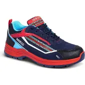 Sparco Chaussures de sécurité 07537MR Indy Sanremo ESD S3S SR, bleu/rouge, 43