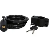 Fischer Fahrrad FISCHER 85849 Antivol à câble FISCHER pour vélo, longueur : 1.800 mm, noir