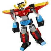 LEGO 31124 Creator 3-en-1 Super-Mech robot, dragon figure, avion