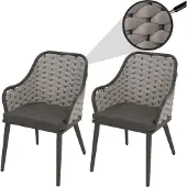 Mendler Chaise de jardin -O16 (lot de 2)